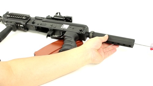 ストックを固定