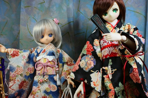 着物を着せてみた