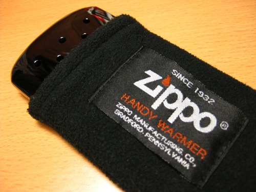 フリースの袋に入れて使用する