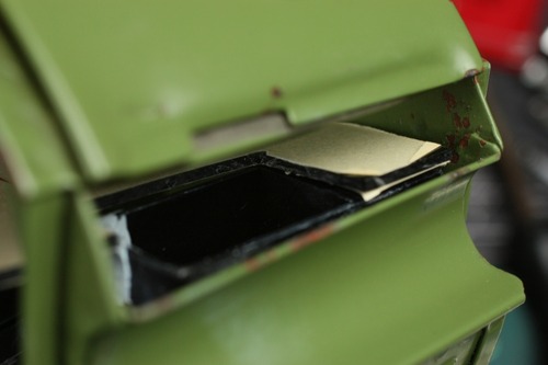 給弾ユニットからの装弾口が塞がれている