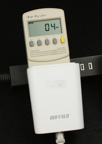 消費電力は通信時で4W