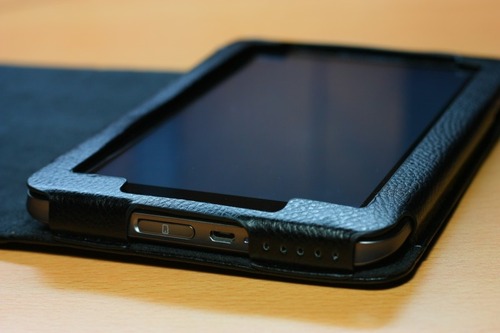 Lenovo IdeaPad Tablet A1用専用レザーケース下部