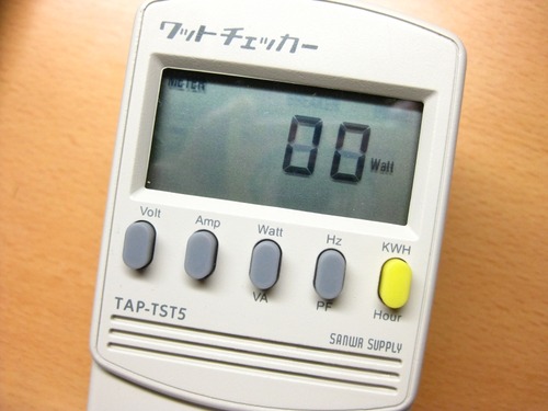 待機時は0W