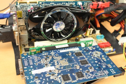 ライザーカードでL字付け