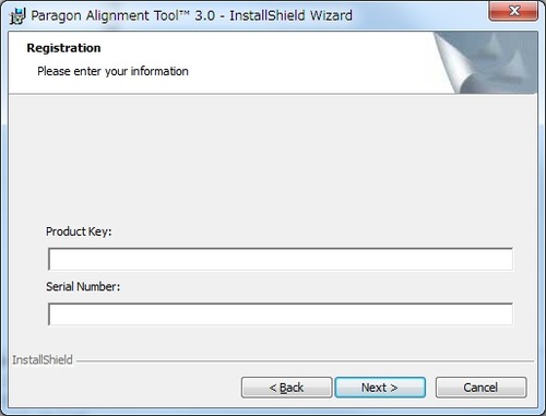 Paragon Alignment Toolのインストール3