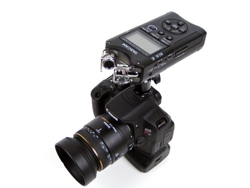 メラのアクセサリシューに取付け