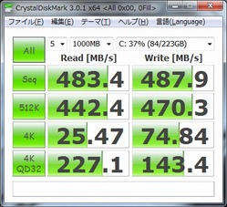 CrystalDiskMark OS入 0Fill