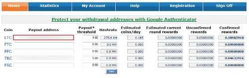 振込先アドレス登録