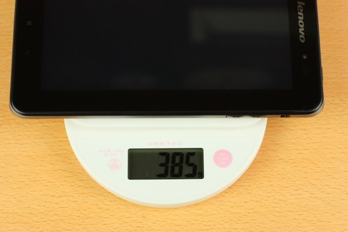 Lenovo IdeaPad Tablet A1は385g