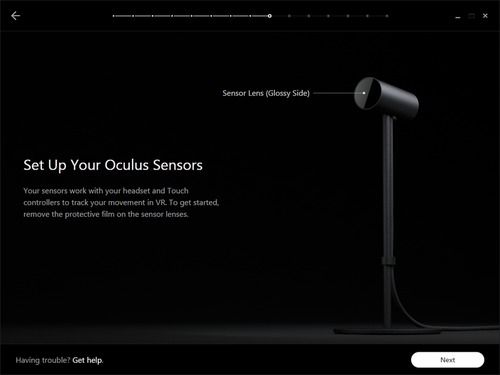 センサーのセットアップ