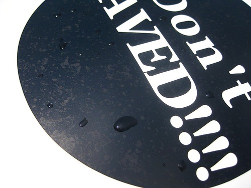 洗車後ステッカー