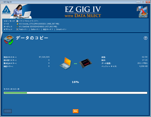 ApricornのEZ GIG IV 05