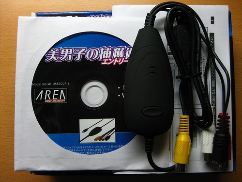 美男子の捕獲述エントリーモデル　内容物一式