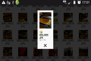 画像の表示は小さい