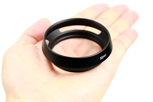 クラシックメタルレンズフード ブラック 52mm