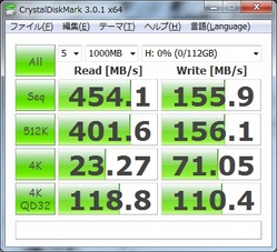 CrystalDiskMarkランダム