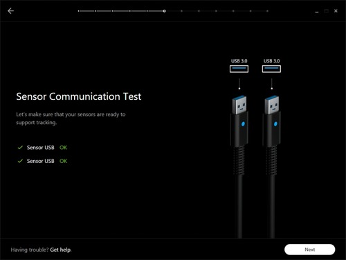センサーの相性確認は1発でクリア