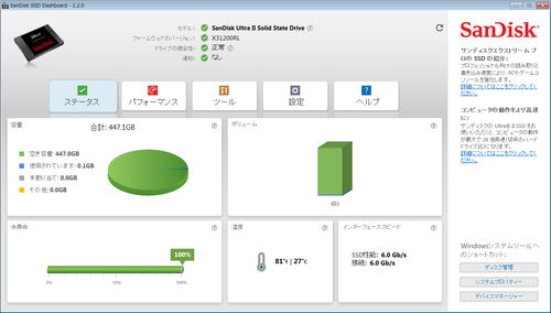 SSD Dashboard