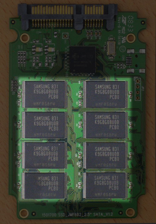 SSDのフラッシュメモリ