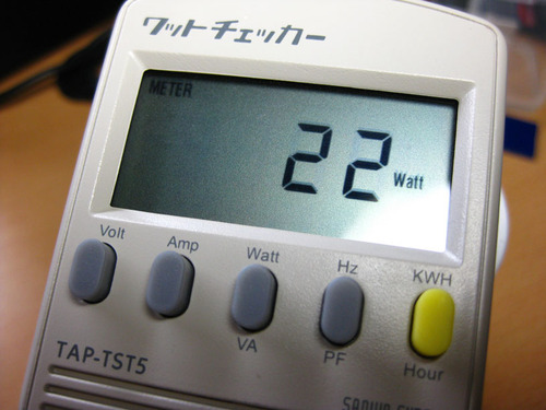 フルアクセス時消費電力