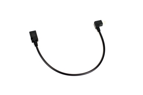 L字型のマイクロUSBケーブル