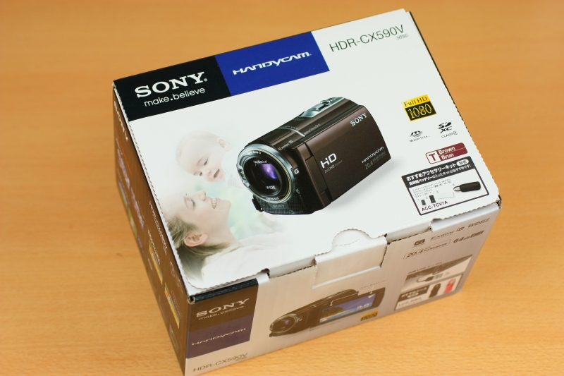 テレビで話題 SONY デジタルHDビデオカメラ HDR-CX590V ボルドー