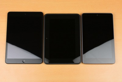 7インチ級タブレット3兄弟