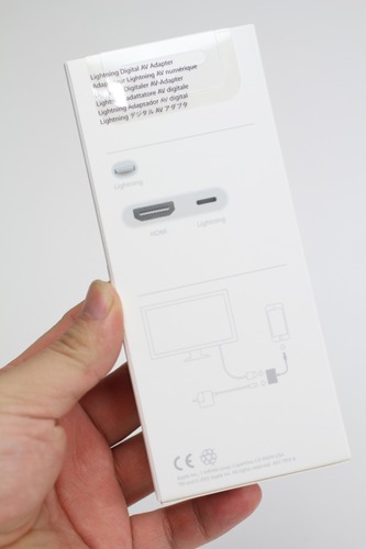 Apple Lightning Digital AVアダプタ パッケージ裏