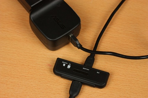 USBケーブルで電源共有