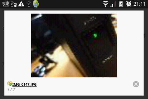 画像のプレビュー