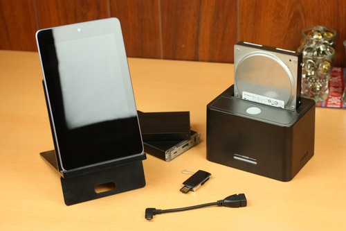 Nexus7とマイクロUSB OTGケーブルで何処までできる？