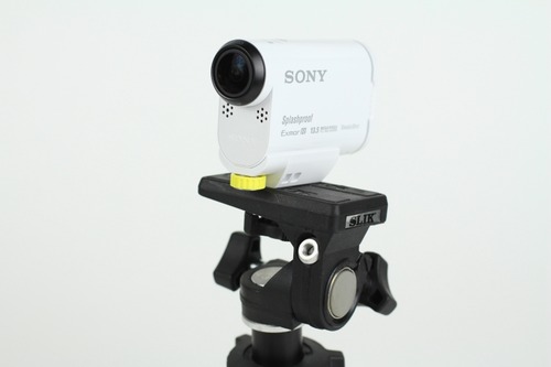 ビデオ雲台に乗せて撮影