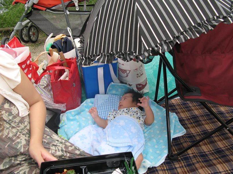 赤ちゃんを連れて 運動会 人生晴れたり曇ったり