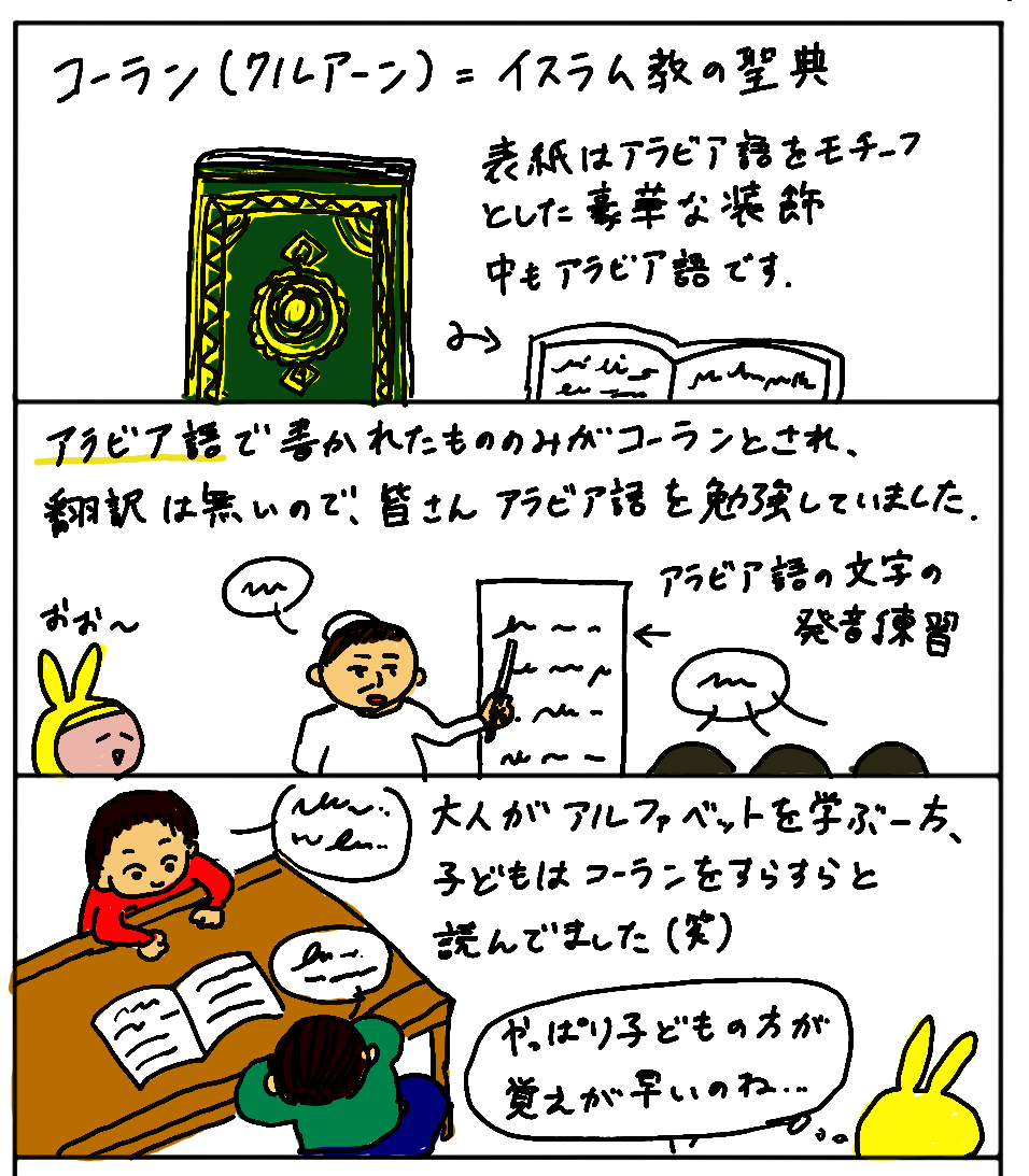 コーランを勉強する人たち 名古屋モスク訪問6 言葉の森をてくてくと コーランを勉強する人たち 名古屋モスク訪問6 言葉の森をてくてくと