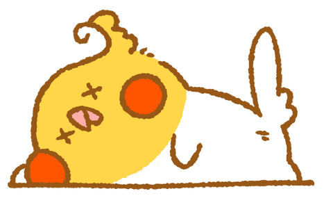 バタンキューオカメインコ Inconfuoco インコンフォーコ 小鳥まみれのイラストblog
