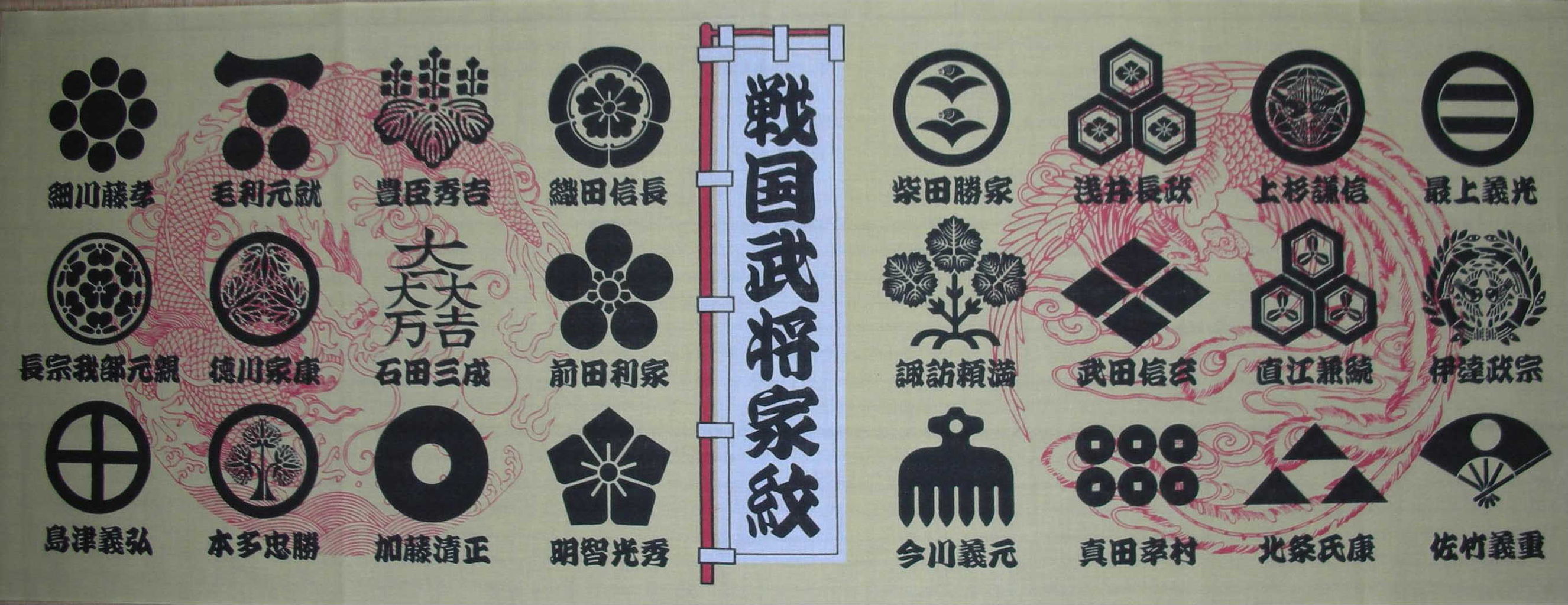 大阪 戦国武将家紋 手ぬぐい Lanuの手ぬぐい記録