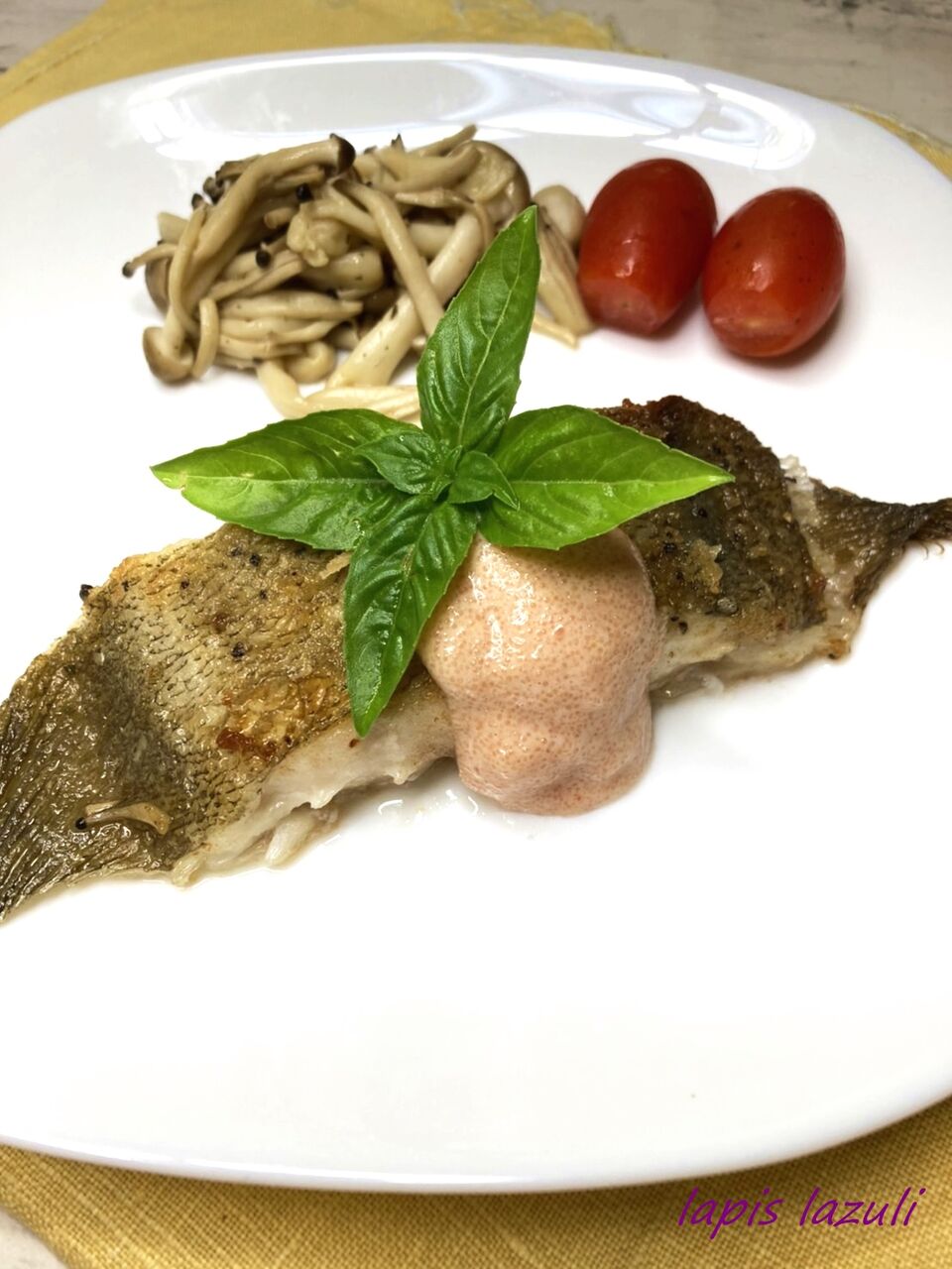 カレイのムニエル明太マヨソース 心と体が喜ぶ簡単クッキング