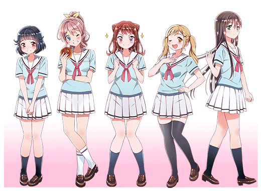 バンドリ！ 花咲川女子学園 学生証 コンプリート BanG Dream!（バンドリ！） 花咲川女子学園高校制服 夏服