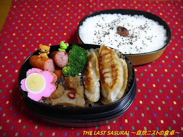 お弁当 せみ餃子弁当 The Last Sasurai 自炊ニストの食卓