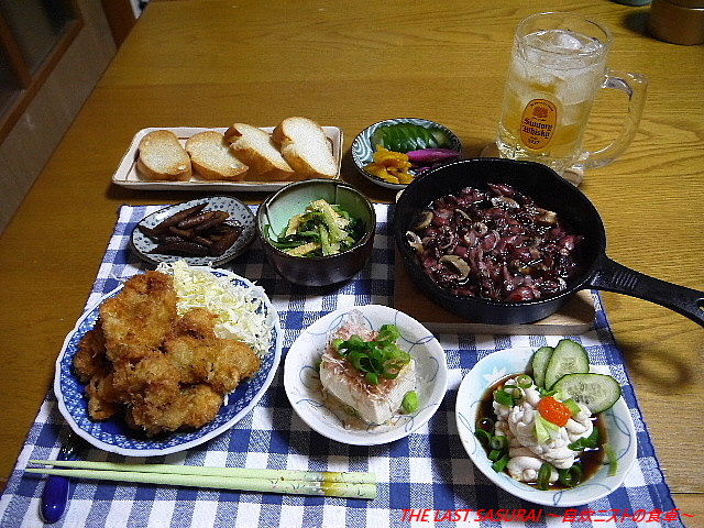 晩酌 牡蠣フライ ほたるいかアヒージョ 白子ぽん酢 The Last Sasurai 自炊ニストの食卓