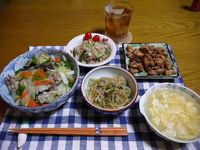 夕食 中華丼 鶏軟骨から揚げ 春雨サラダ The Last Sasurai 自炊ニストの食卓 夕食 中華丼 鶏軟骨から揚げ 春雨サラダ The Last Sasurai 自炊ニストの食卓