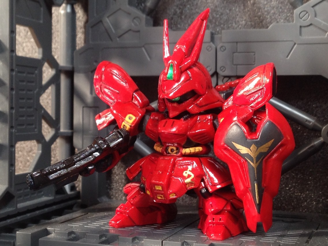 ガシャポン戦士dash サザビー 小改造 リペイント シャングリラ