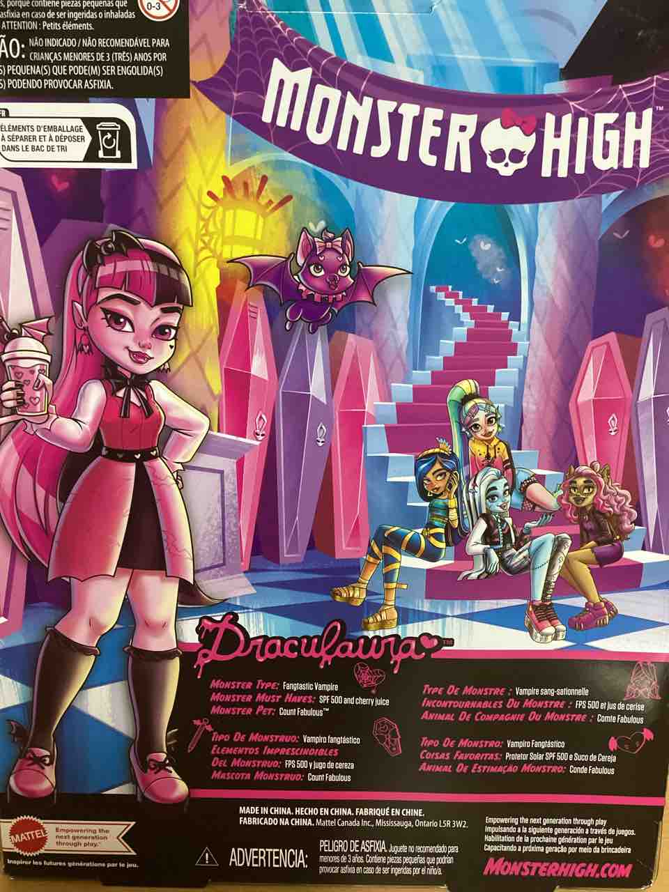 最新作♪ モンスターハイ　ドラキュローラ＆プレイセット　モンスターハイドール ドールレビュー！モンスターハイ ドラキュローラ(3代目