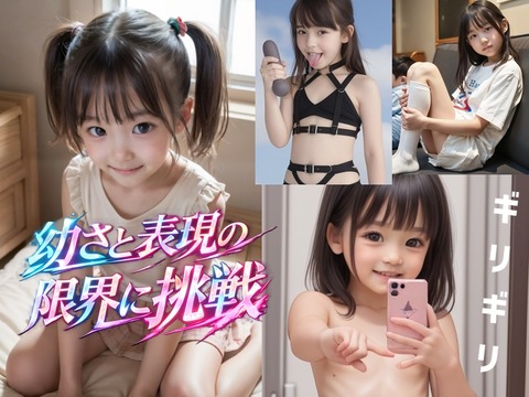 【AI美幼女】 幼さと表現の限界に挑戦した、素敵な生成結果をご覧願います。