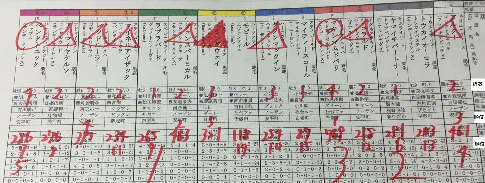 フラット指数馬券術ブログ