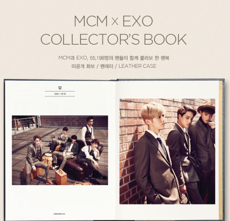 EXO×MCM コラボ商品‼全世界で550個限定の『COLLECTOR'S BOOK＋ID CASE ...
