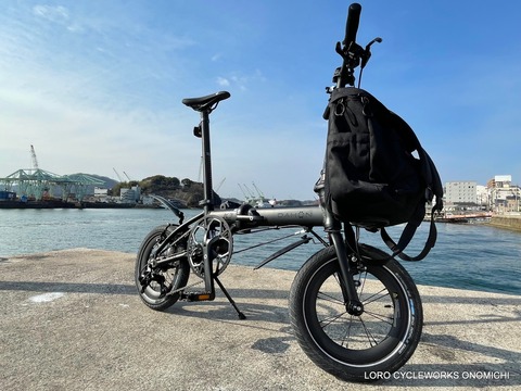 DAHON K3 マットブラックカスタム‼ : LORO CYCLEWORKS ONOMICHI