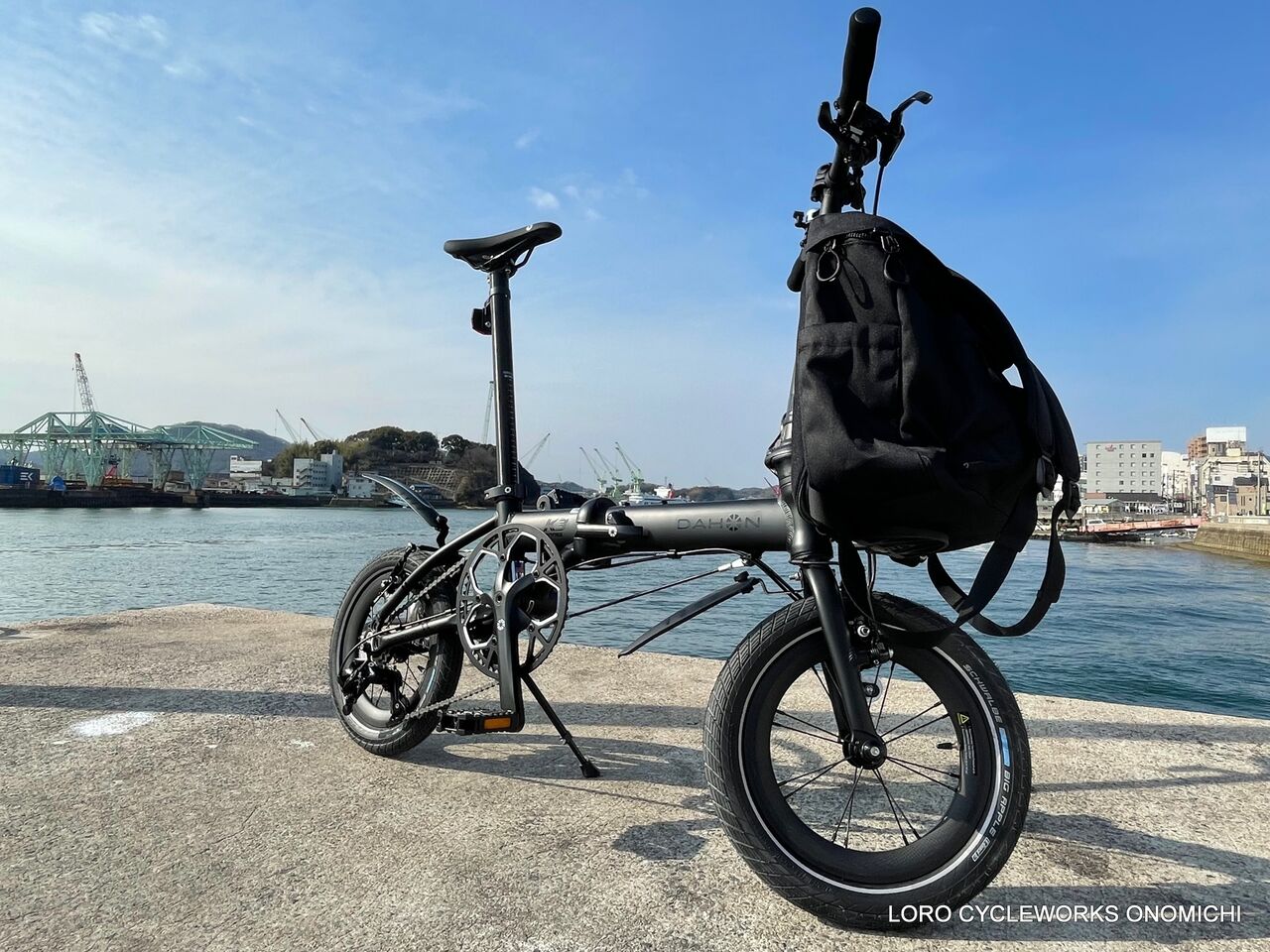 DAHON K3 マットブラックカスタム‼ : LORO CYCLEWORKS ONOMICHI DAHON K3 マットブラックカスタム‼ : LORO CYCLEWORKS ONOMICHI