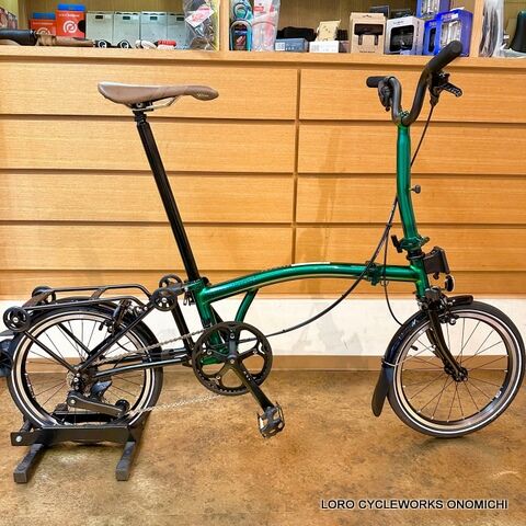 BROMPTON - 2018ブロンプトン P6L レーシンググリーン Brooks スペシャルサドル 池袋本館×在庫情報】BROOKS×BROMPTON サドルカスタムモデル入荷