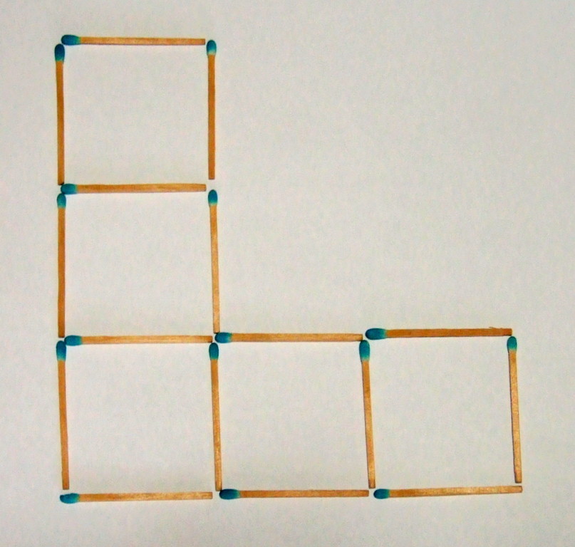 ２本だけ動かして４個にする マッチ棒パズル ｓｅｎｎｅｎの ｂｌｏｇ